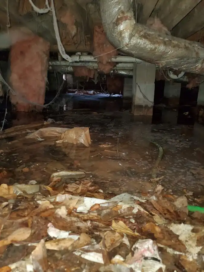 Crawl space flood assessment for Commercial Water Damage Restoration in Walla Walla